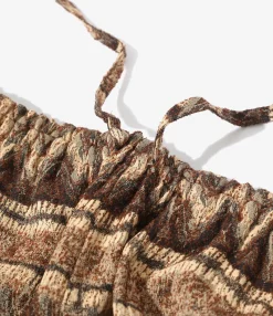 H.D.P. Short - Brown - AC/R/W/N Zigzag Stripe Jq.