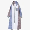 Hooded BD Dress - Multi Block Stripe