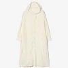 Hooded BD Dress - White Rayon Embroidery Eyelet