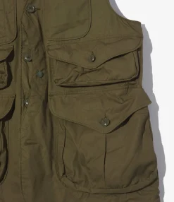 Hunting Jacket - Olive Coated Cotton Cloth