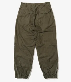 IAC Pant - Olive Cotton Brushed Herringbone