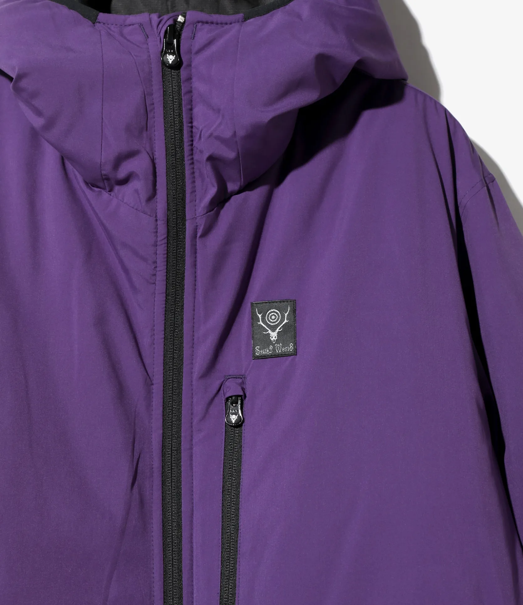 Insulator Zipped Parka - Purple - Poly Peach Skin