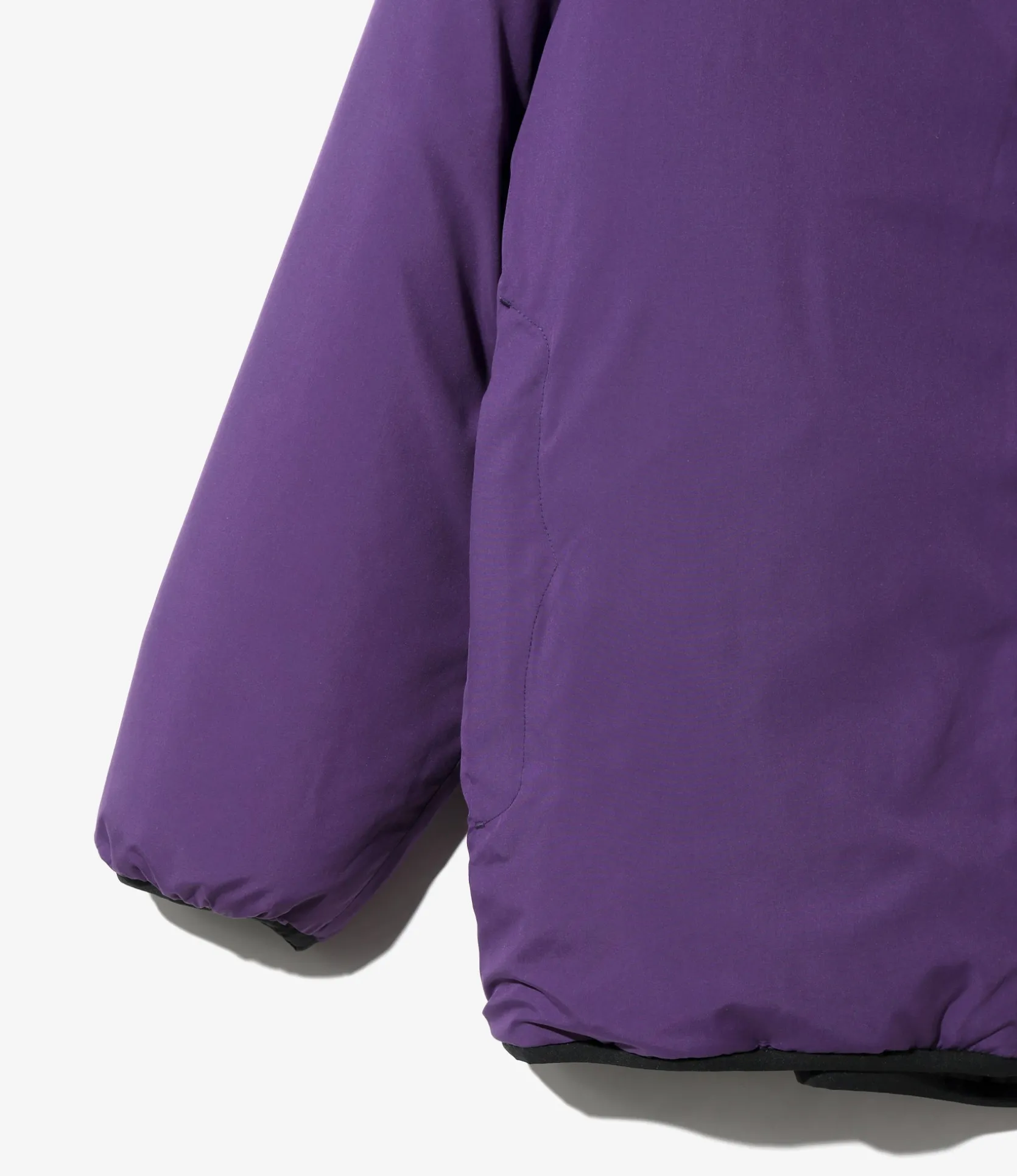 Insulator Zipped Parka - Purple - Poly Peach Skin