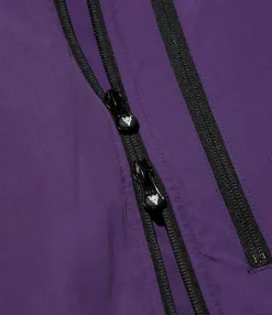 Insulator Zipped Parka - Purple - Poly Peach Skin