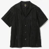Italian Collar S/S Shirt - Purple - R/N Bright Stripe