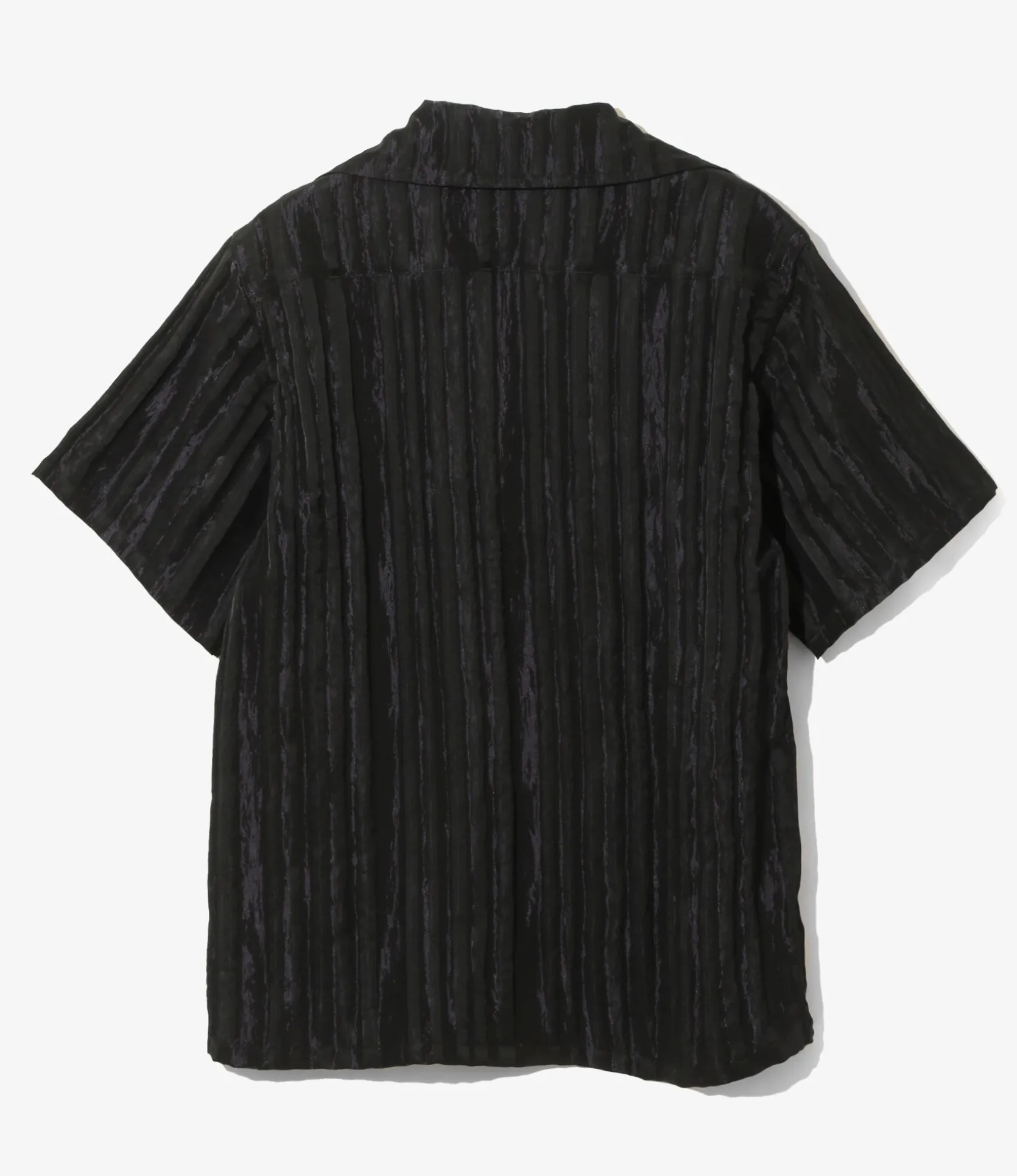 Italian Collar S/S Shirt - Purple - R/N Bright Stripe