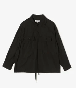 Jumper Shirt - Black Kona Cotton