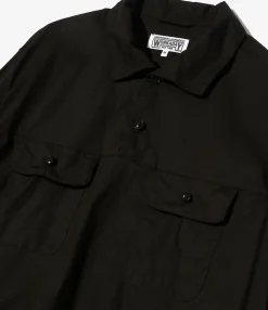 Jumper Shirt - Black Kona Cotton