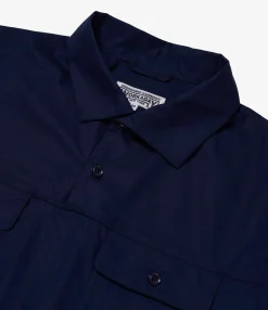 Jumper Shirt - Navy Superfine Poplin