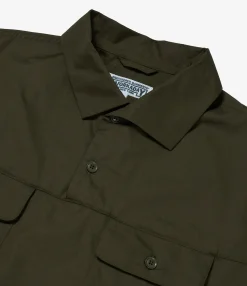 Jumper Shirt - Olive Superfine Poplin