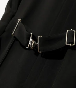 Jumpsuit - Black - Poly Light Double Cloth
