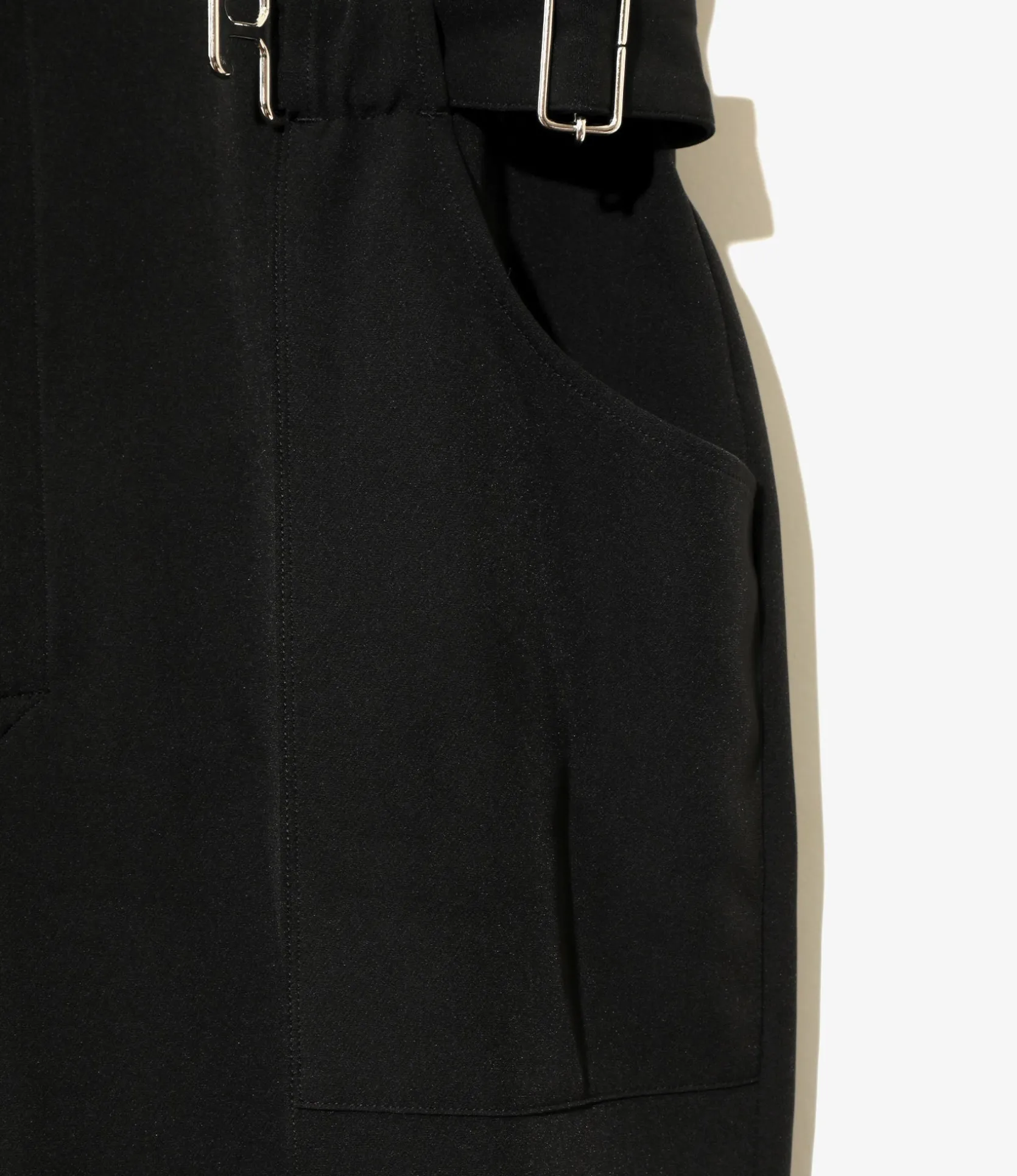 Jumpsuit - Black - Poly Light Double Cloth