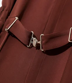 Jumpsuit - Brown - Poly Light Double Cloth