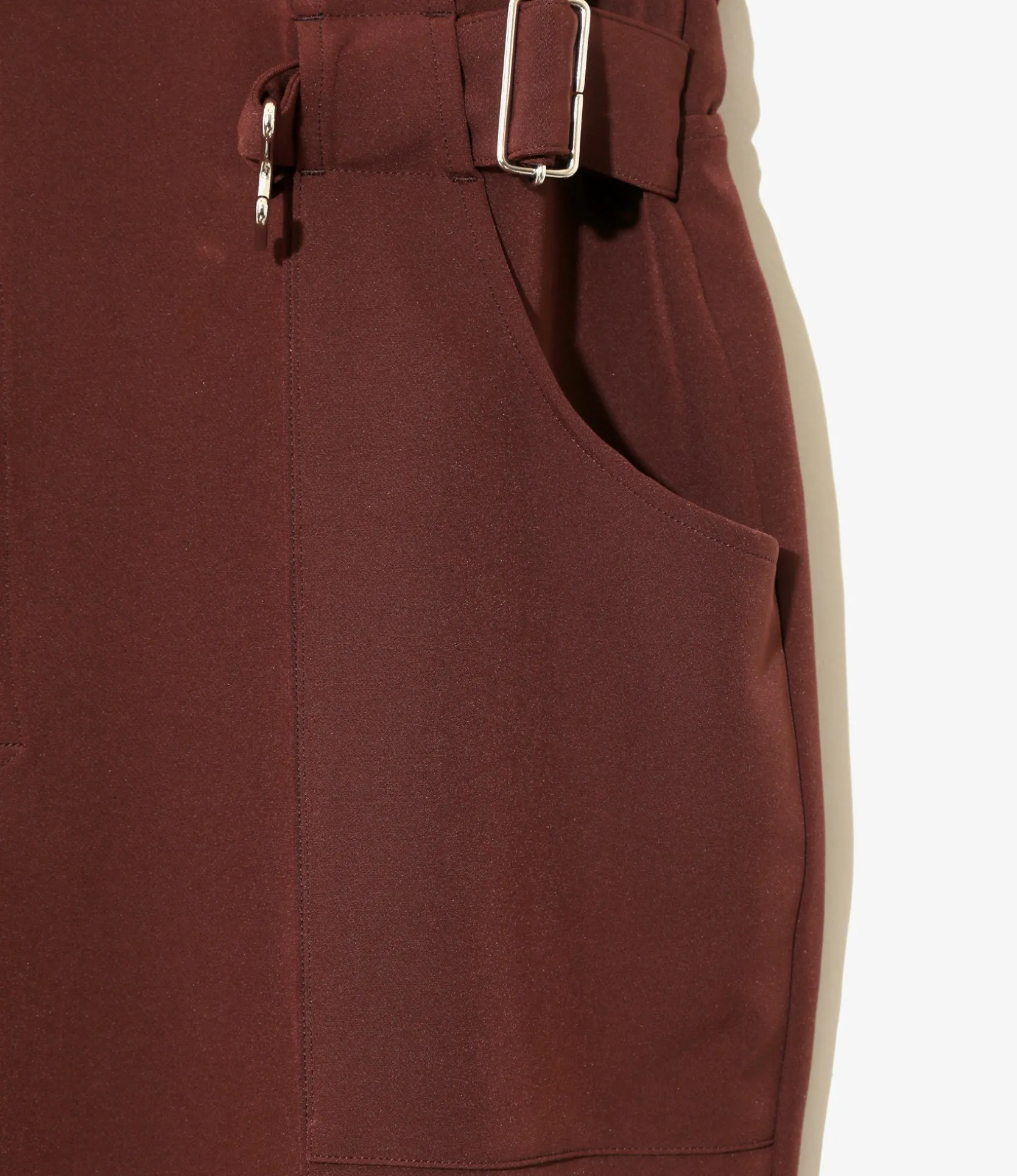 Jumpsuit - Brown - Poly Light Double Cloth