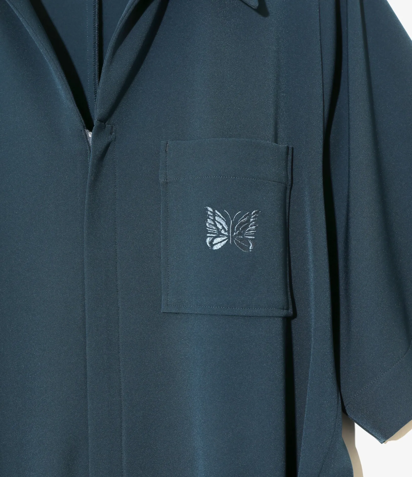 Jumpsuit - Navy - Poly Light Double Cloth