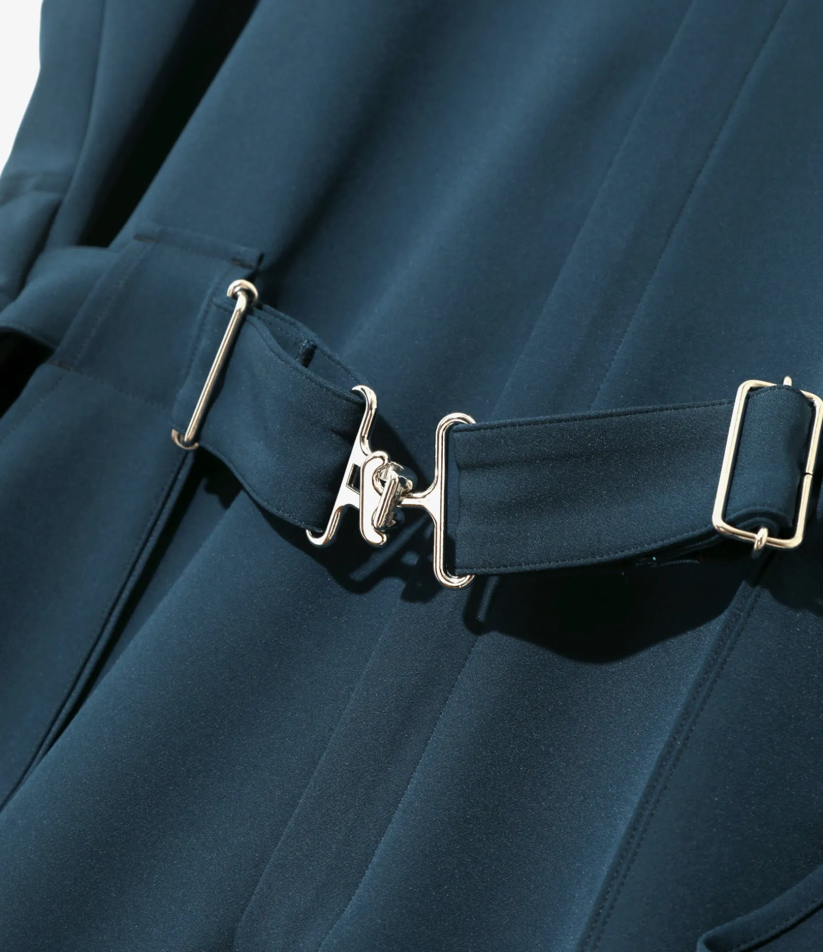 Jumpsuit - Navy - Poly Light Double Cloth