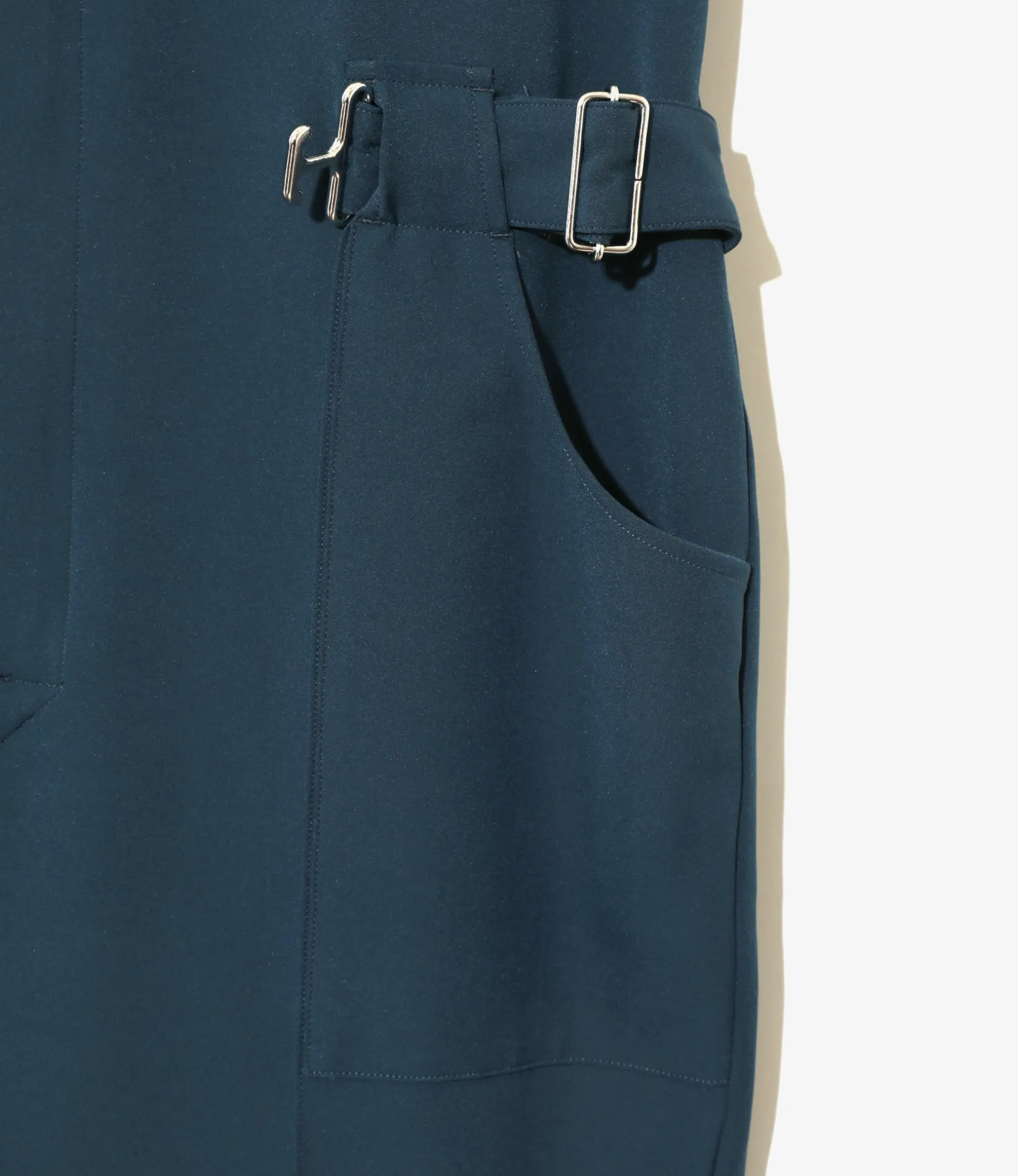 Jumpsuit - Navy - Poly Light Double Cloth