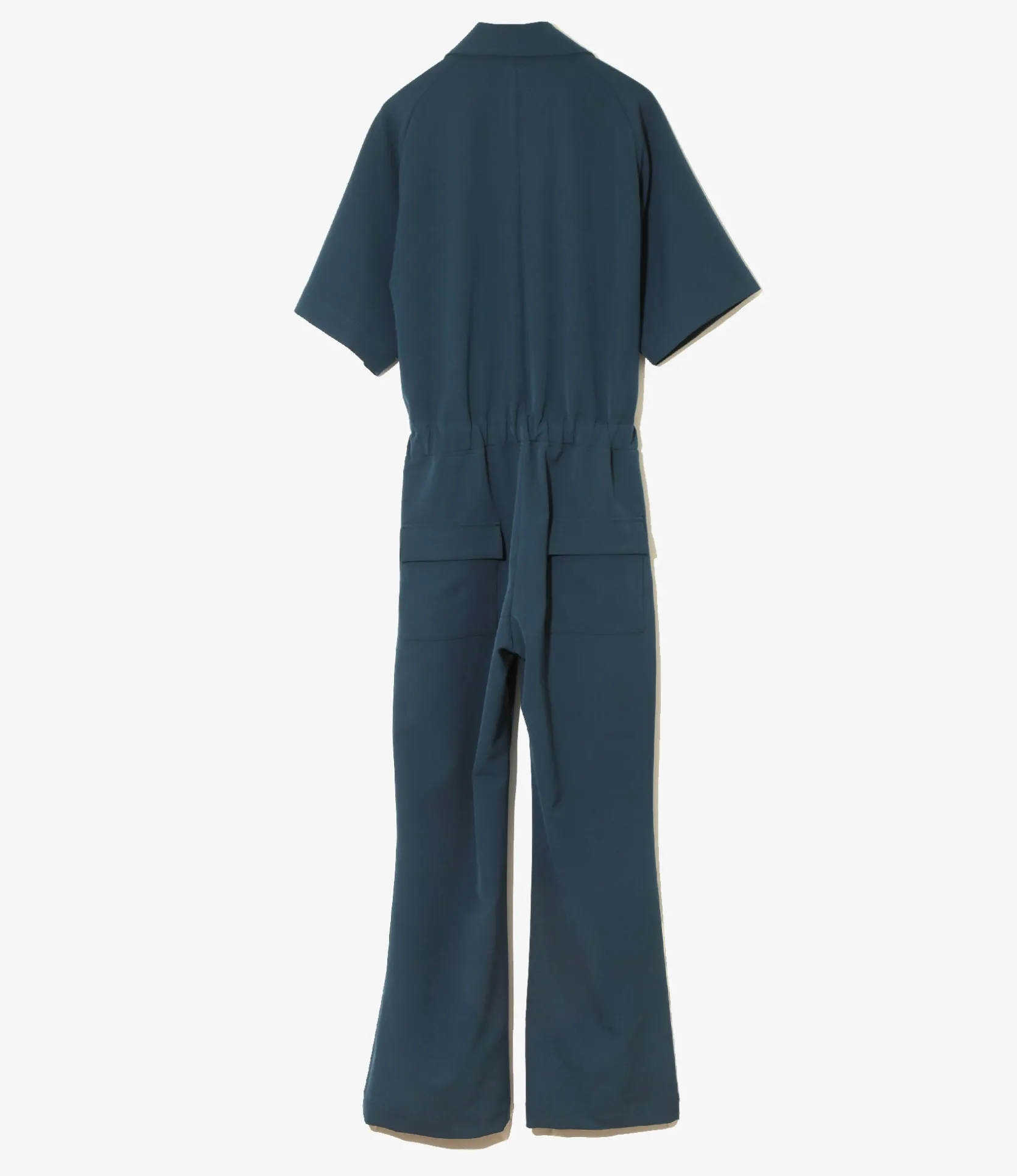 Jumpsuit - Navy - Poly Light Double Cloth