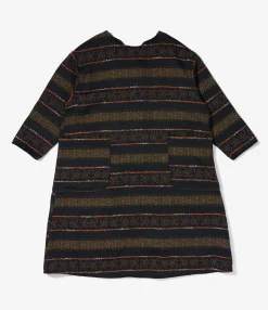 Kapo Dress - Black PC Ethnic Jacquard