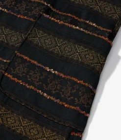Kapo Dress - Black PC Ethnic Jacquard