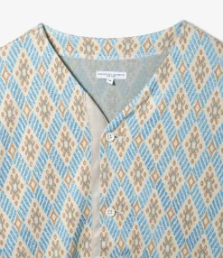Knit Cardigan - Lt. Blue Crest Knit Jq.
