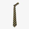 Knit Tie - Olive Stripe