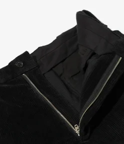 L Pocket Trouser - Black - 8W Corduroy