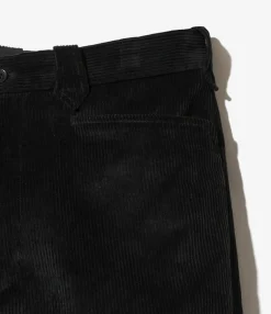 L Pocket Trouser - Black - 8W Corduroy