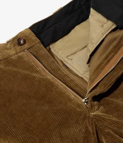 L Pocket Trouser - Brown - 8W Corduroy