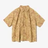LAB Shirt - Khaki Cotton Paisley Print