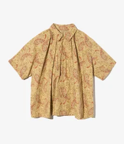 LAB Shirt - Khaki Cotton Paisley Print