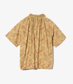 LAB Shirt - Khaki Cotton Paisley Print