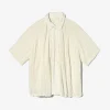 LAB Shirt - White Rayon Embroidery Eyelet