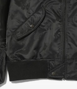 L2-B Jacket - Black - Papillon Jacquard Sateen