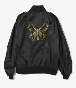 L2-B Jacket - Black - Papillon Jacquard Sateen