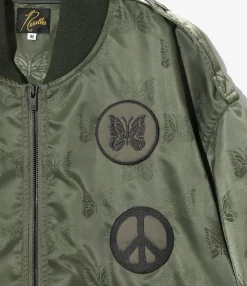L2-B Jacket - Olive - Papillon Jacquard Sateen