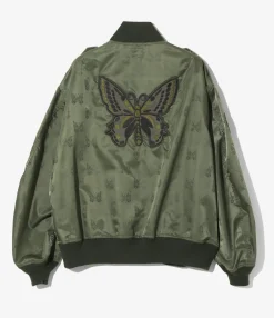 L2-B Jacket - Olive - Papillon Jacquard Sateen