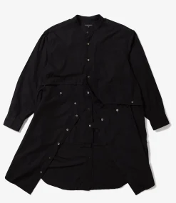 LB Shirt - Black 100's 2Ply Cotton Broadcloth