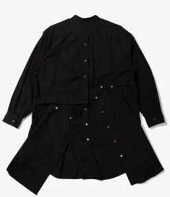LB Shirt - Black 100's 2Ply Cotton Broadcloth