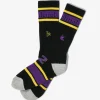 Line&Numbering Socks - Black