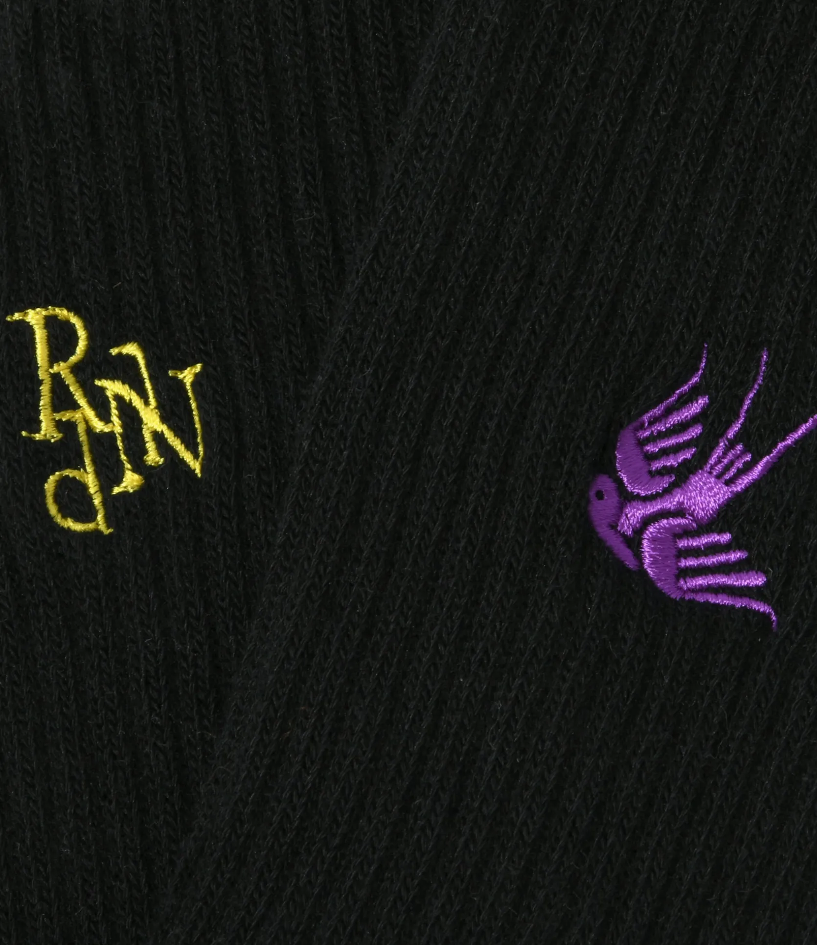 Line&Numbering Socks - Black