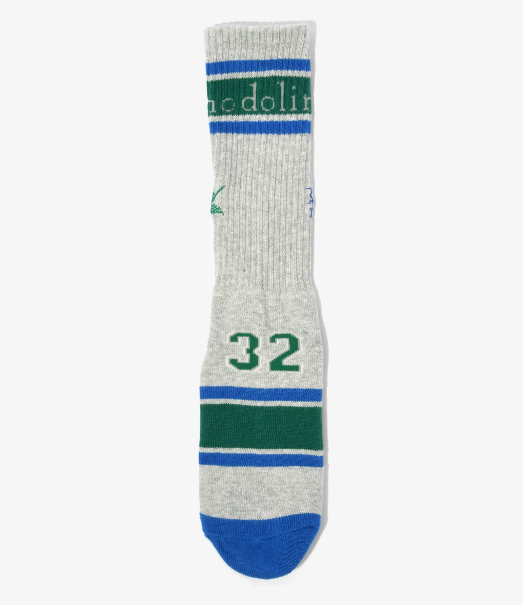 Line&Numbering Socks - H. Grey
