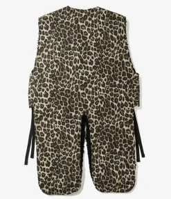 Liner Vest - Brown Nyco Leopard Print