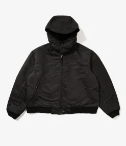 LL Jacket - Black Polyester Fake Suede