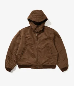 LL Jacket - Brown Polyester Fake Suede