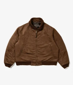 LL Jacket - Brown Polyester Fake Suede