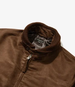 LL Jacket - Brown Polyester Fake Suede