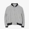 LL Jacket - Navy Cotton Seersucker Stripe