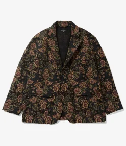 Loiter Jacket - Black/Gold CP Floral Jacquard