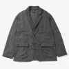 Loiter Jacket - Grey Poly Wool Herringbone